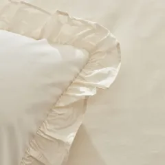 Karaca Home Pure %100 Pamuk Çift Kişilik Nevresim Takımı Ekru