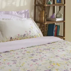 Karaca Home Eliana %100 Pamuk Çift Kişilik Nevresim Takımı Lila