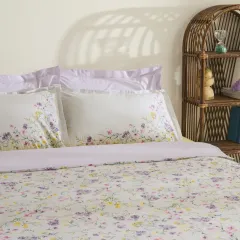 Karaca Home Eliana %100 Pamuk Çift Kişilik Nevresim Takımı Lila