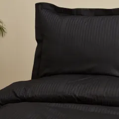 Karaca Home Uniq %100 Pamuk Saten Çift Kişilik Nevresim Takımı Siyah