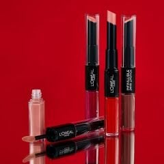 L'ORÉAL PARIS Infaillible 2-Step 24 Saat Kalıcı Likit Ruj & Balm - 101 Everlasting Paris