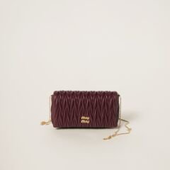 Matelassé nappa leather mini-bag
