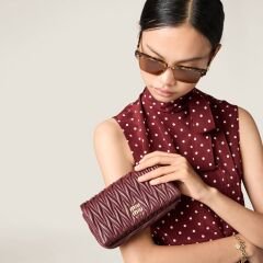 Matelassé nappa leather mini-bag
