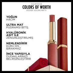 L’Oréal Paris Telescopic Lift Maskara + Color Riche Colors of Worth Intense Volume Matte Ruj - 100 Pink Worth It Makyaj Seti