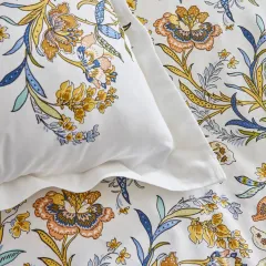 Karaca Home Indra %100 Pamuk Çift Kişilik Nevresim Takımı Sarı PP