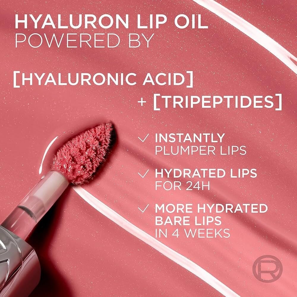 L'Oréal Paris Plump Ambition Hyaluron Lip Oil Besleyici ve Nemlendirici Dudak Parlatıcısı - 641 Latte Glace