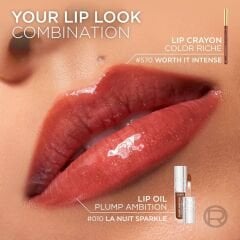 L'Oréal Paris Plump Ambition Hyaluron Lip Oil Besleyici ve Nemlendirici Dudak Parlatıcısı - 641 Latte Glace