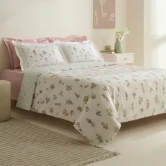 Karaca Home Le Mans %100 Pamuk Tek Kişilik Nevresim Takımı Pembe
