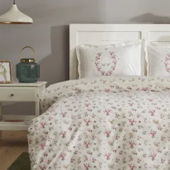 Karaca Home Sonya %100 Pamuk Çift Kişilik Nevresim Takımı Bordo