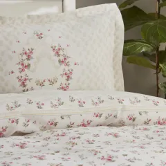 Karaca Home Sonya %100 Pamuk Çift Kişilik Nevresim Takımı Bordo