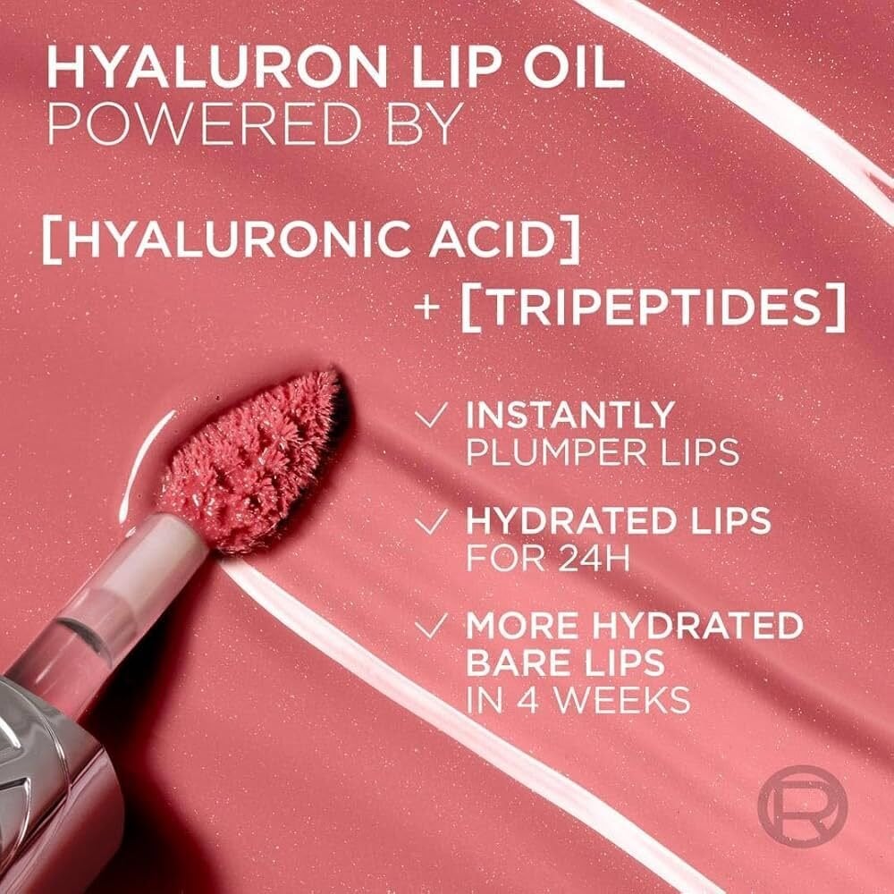 L'Oréal Paris Plump Ambition Hyaluron Lip Oil Besleyici ve Nemlendirici Dudak Parlatıcısı - 510 La Nuit Sparkle