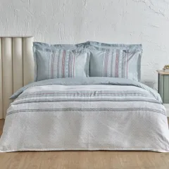 Karaca Home Keira Summer Seti Çift Kişilk Pike Hediyeli Takımı Mavi