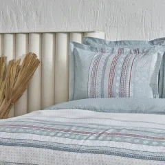 Karaca Home Keira Summer Seti Çift Kişilk Pike Hediyeli Takımı Mavi