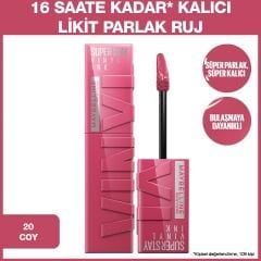 Maybelline New York Vinyl Ink Ruj Coy No: 320