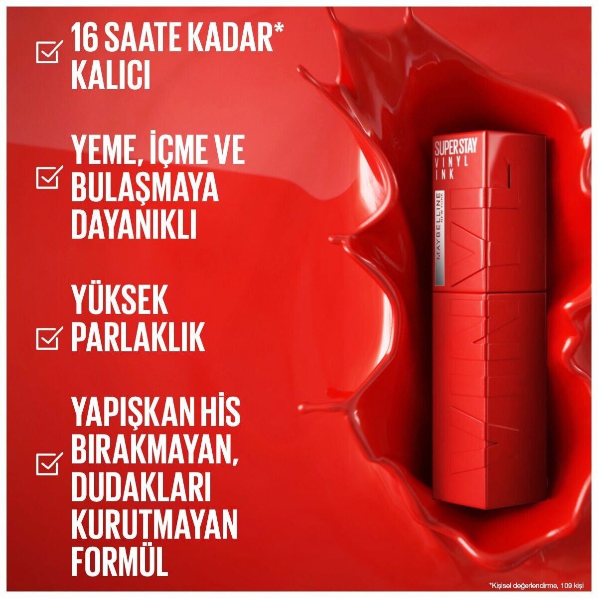 Maybelline New York Vinyl Ink Ruj Cheeky No: 35