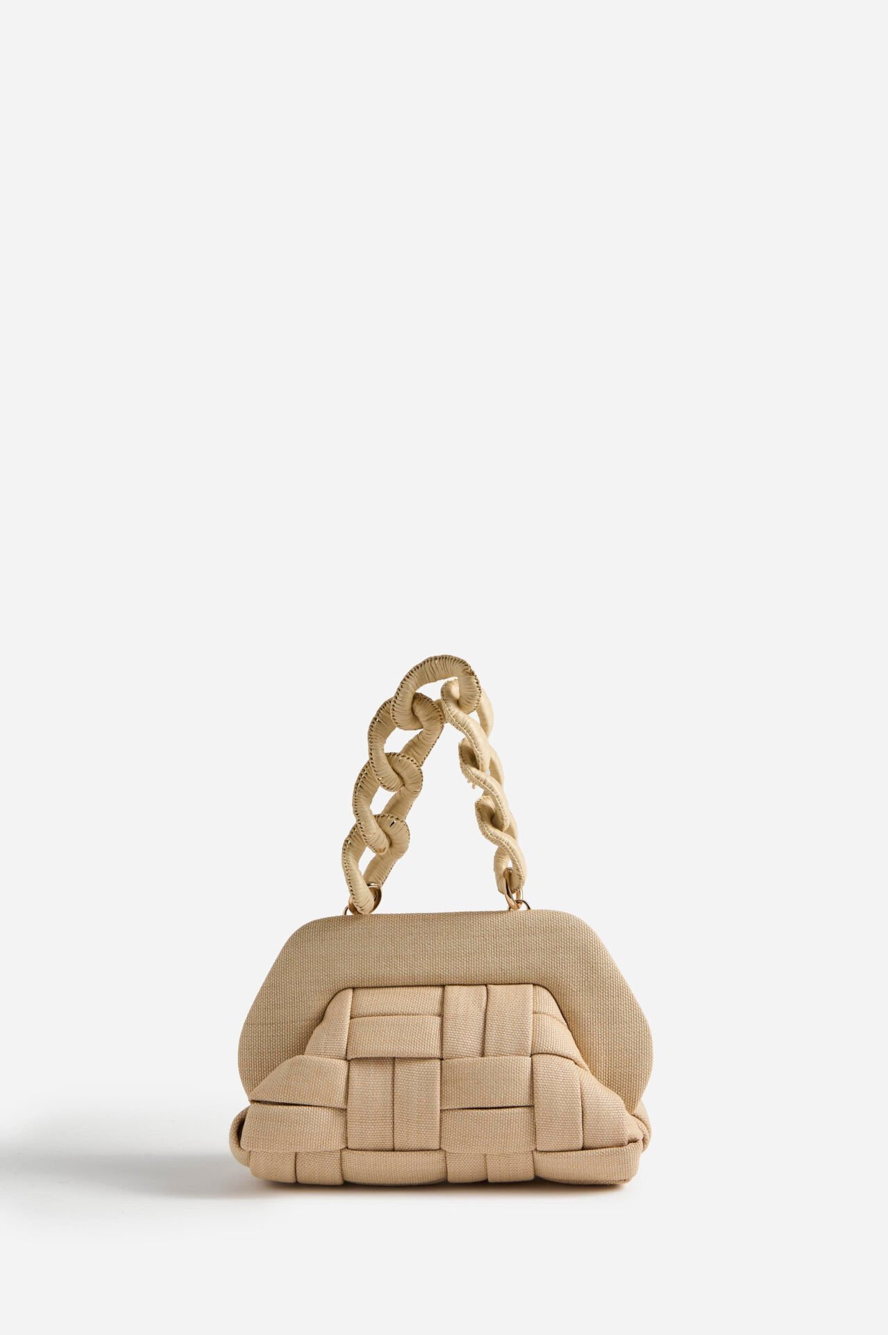 THEMOIRE Cream Handbag