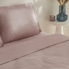 Karaca Home Jemma 120 Tel %100 Pamuk Saten Çift Kişilik Nevresim Takımı Pudra