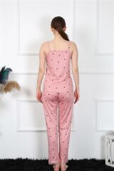 Akbeniz Kadın İp Askılı Somon Pijama Takım 4138
