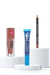 Nude Lip Combo 3'lü Dudak Makyajı Seti