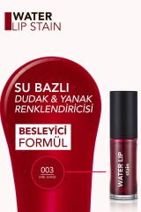 Water Lip Stain Su Bazlı & Kalıcı Dudak Renklendiricisi