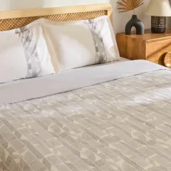 Kaşmir Home Reno %100 Pamuk Çift Kişilik Nevresim Takımı Antrasit