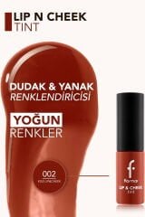 Lip & Cheek Tint - Mat ve Kalıcı Su Bazlı Likit Dudak/Yanak Renklendiricisi
