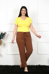 Akbeniz Kadın Pamuklu Büyük Beden Alt Pijama 27476