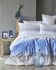 Karaca Home Lapis İndigo Pamuk Çift Kişilik Nevresim Takımı