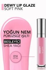Dewy Lip Glaze Parlak & Dolgun Görünüm Veren Yapışmayan Dudak Parlatıcısı