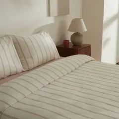 Karaca Home Keos Çift Kişilik İpliği Boyalı Nevresim Takımı Beyaz