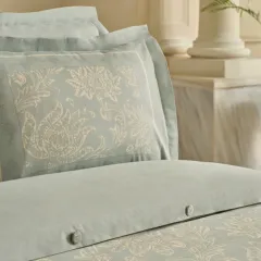 Karaca Home Owen 80 Tel %100 Pamuk Saten Çift Kişilik Nevresim Takımı Mavi