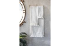 CLARI 90X150 TOWEL STONE
