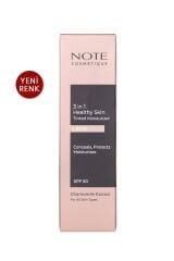 Note 3 in 1 Healthy Skin Light Tinted Moisturizer 50 SPF Renk Ton Eşitleyici Aydınlatıcı Krem - 00 Açık Ton