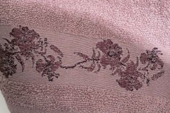 ROSE PATTERNED BORDERED TOWEL 30X50CM DAMSON