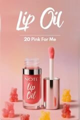 Note Lip Oil 20 Pink For Me Nemlendirici ve Parlatıcı Dudak Bakım Yağı - Pembe