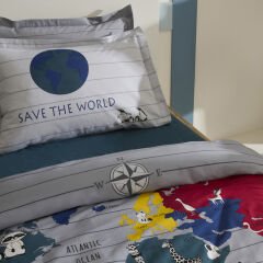Karaca Home Young Macellan %100 Pamuk Tek Kişilik Nevresim Takımı Multicolor
