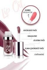 Note Lip Oil 30 Deep Berry Nemlendirici ve Parlatıcı Dudak Bakım Yağı - Mor