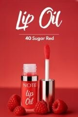 Note Lip Oil 40 Sugar Red Nemlendirici ve Parlatıcı Dudak Bakım Yağı - Kırmızı