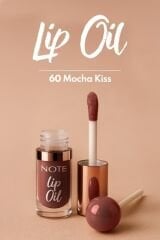 Note Lip Oil 60 Mocha Kiss Nemlendirici ve Parlatıcı Dudak Bakım Yağı - Kahverengi