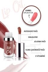 Note Lip Oil 60 Mocha Kiss Nemlendirici ve Parlatıcı Dudak Bakım Yağı - Kahverengi