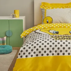 Karaca Home Looney Tunes Tweety %100 Pamuk Tek Kişilik Nevresim Takımı