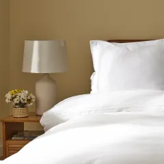 Karaca Home Lucy %100 Pamuk Çift Kişilik Kopanaklı Nevresim Takımı Beyaz
