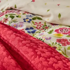 Karaca Home Lisette Pamuk Çift Kişilik Düet Set Fuşya
