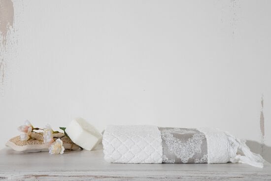 GOLD TOWEL 50X90 CM GRAY