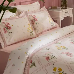 Karaca Home Passioni %100 Pamuk Çift Kişilik Nevresim Takımı Somon