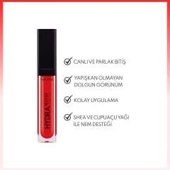 Note Hydramoist Lipgloss Nemlendirici Dudak Parlatıcısı - 09 Heartbreaker - Kırmızı