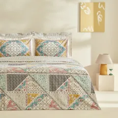 Karaca Home Edella %100 Pamuk Çift Kişilik Nevresim Takımı Multicolor