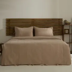 Karaca Home Carmine %100 Pamuk Çift Kişilik Nevresim Takımı Pudra
