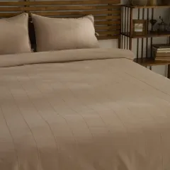 Karaca Home Carmine %100 Pamuk Çift Kişilik Nevresim Takımı Pudra