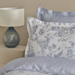 Karaca Home Cara Mavi %100 Pamuk Saten Çift Kişilik Nevresim Takımı Koku Hediyeli Mavi